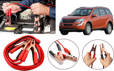 Auto Kite Heavy Duty Jumper Booster Cables Anti Tangle Copper Core RY228 7.5 Feet Wire approx 7.2 ft Battery Jumper Cable(Pack of 1)