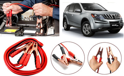 Auto Kite Heavy Duty Jumper Booster Cables Anti Tangle Copper Core RY227 7.5 Feet Wire approx 7.2 ft Battery Jumper Cable(Pack of 1)