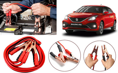 Auto Kite Heavy Duty Jumper Booster Cables Anti Tangle Copper Core RY231 7.5 Feet Wire approx 7.2 ft Battery Jumper Cable(Pack of 1)