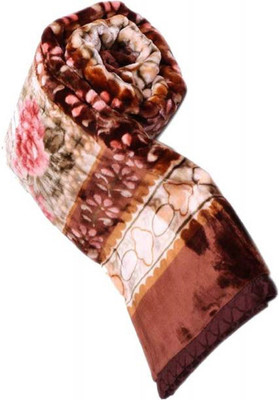 Swikon star Self Design Single Mink Blanket for  Heavy Winter(Polyester, Multicolor)