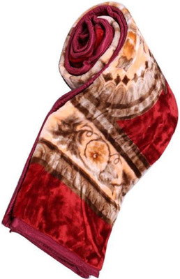 Swikon star Floral Single Mink Blanket for  Heavy Winter(Microfiber, Multicolor)