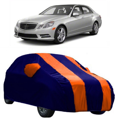 CRONEX Car Cover For Mercedes Benz E-Class (With Mirror Pockets)(Orange, Blue)