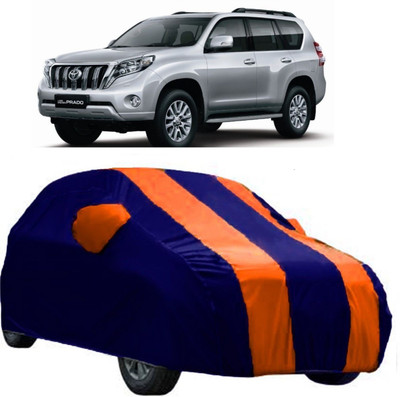 CRONEX Car Cover For Toyota Land Cruiser Prado (With Mirror Pockets)(Orange)