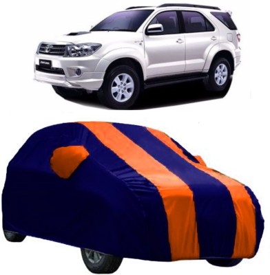 CRONEX Car Cover For Toyota Fortuner Old (With Mirror Pockets)(Orange)