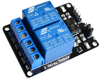 Manushre Manas 2 Channel DC 5V Relay Module for Arduino UNO R3 DSP ARM PIC AVR STM32 Raspberry Pi with Optocoupler Low Level Trigger Expansion Board Electronic Components Electronic Hobby Kit