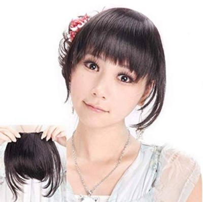 Rizi German quality clip on and go forehead covering hairpiece like real  Extension Hair Extension