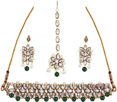 PANKSHRI ENTERPRISE Alloy Green Jewellery Set(Pack of 1)