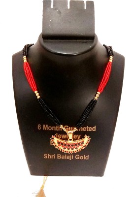 balaji gold traditional necklace 156 Gold-plated Plated Copper Necklace