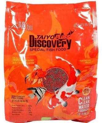 Taiyo Pluss Discovery 1KG FISH FOOD Fish 1 kg Dry New Born, Young, Adult Fish Food