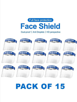 PANTHEER MARRKETING 1025 Face Shield Mask Safety Cap(15 pcs) 300 Micron Safety Visor(Size - 30)