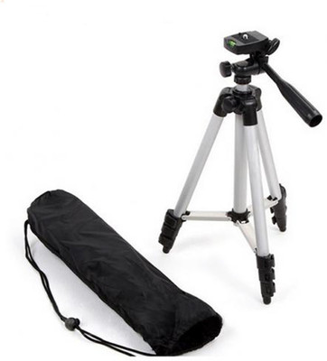 AONEQUALITY WORLD Tripod Professional Portable Aluminum Legs For Mobile, Tripod (Silver, Black, Supports Up to 1500 g) Tripod(Silver, Supports Up to 1500 g)