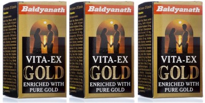 Baidyanath Vita Ex Gold Enriched With Pure Gold(Pack of 3)