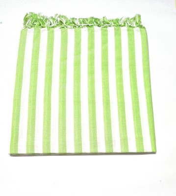 Sundri Bhagalpuri Striped Single AC Blanket for  AC Room(Silk, Green, White)