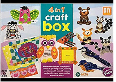 Ekta 4 IN 1 CRAFT BOX Party & Fun Board Game
