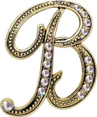 FURE B Initial Brooch(Multicolor)