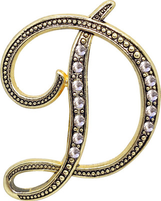 FURE D Initial Brooch(Gold)