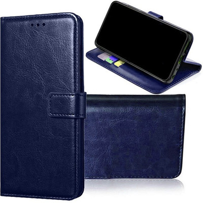 Openbuy Flip Cover for Infinix Hot 9 Pro(Blue, Magnetic Case, Pack of: 1)