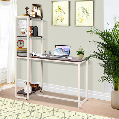 TREVI Trevi Perth Study Cum Engineered Wood Computer Desk(L-shaped, Finish Color - White)