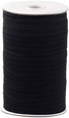 Aakriti Knitted Black Elastic(300 m)