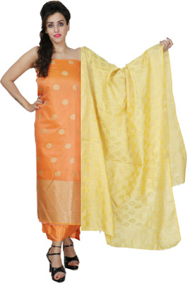 Sublime W Chanderi Self Design Salwar Suit Material