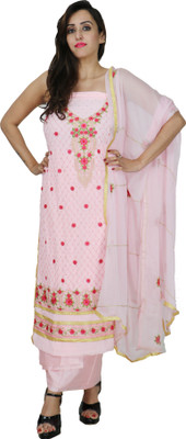 Sublime W Georgette Embroidered Salwar Suit Material