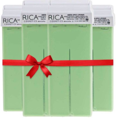 Rica Green Apple Roll-On Wax Kit (Set of 4 Refill Wax) 100 ML - Made in Italy Wax(0.47 g, Set of 4)