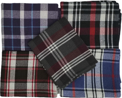 VEL Multicolour kitchen towels 42cm x 62cm size, set of 5 pcs Multicolor Cloth Napkins(5 Sheets)