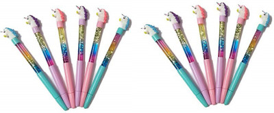 poksi MAGIC WAND GEL PEN Gel Pen(Pack of 12, Ink Color - Blue)
