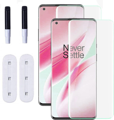 Tough Lee Edge To Edge Tempered Glass for Oneplus 8(Pack of 2)