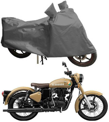Mdstar Two Wheeler Cover for Royal Enfield(Bullet 350, Grey)