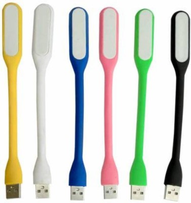 M MOD CON Pack of 6 usb light Portable and flexible For Laptop/Powerbank/ Computer Led Light, USB Fan(Multicolor)