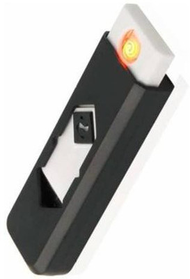 SQE Cigarette lighter Stylish Electronic USB Rechargeable Cigarette lighter Stylish Electronic USB Rechargeable Cigarette Lighter(Black, White)