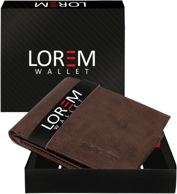 LOREM Men Casual, Evening/Party, Formal Brown Artificial Leather Wallet(7 Card Slots)