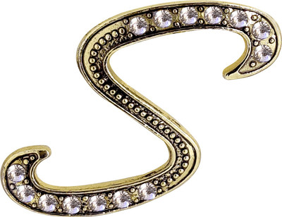 FURE S Initial Brooch(Gold)