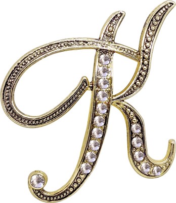 FURE K Initial Brooch(Gold)