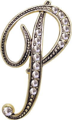 FURE P Initial Brooch(Gold)