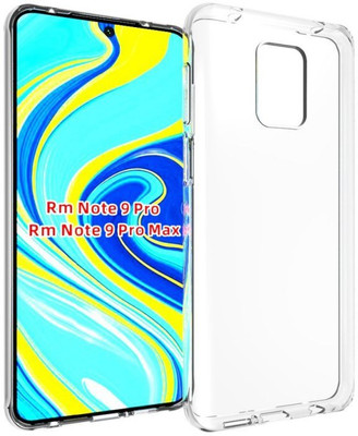 CASE CREATION Back Cover for Xiaomi Redmi Note 9 Pro Max Soft Phone Case Slim Cover with flexible TPU Technology(Transparent, Camera Bump Protector, Silicon, Pack of: 1)