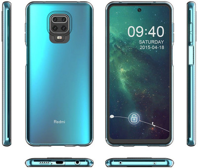 CASE CREATION Back Cover for Xiaomi Redmi Note 9 Pro Max Transparent Back Cover(Transparent, 3D Case, Silicon, Pack of: 1)
