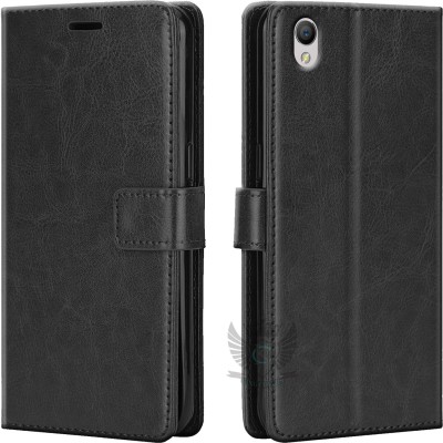 KING COVERS Flip Cover for oppo f3 plus| Inside TPU with Card Pockets | Wallet Stand | Magnetic Closure(Black, Hard Case, Pack of: 1)
