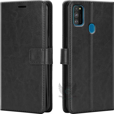 KING COVERS Flip Cover for samsung galaxy m31| Inside TPU with Card Pockets | Wallet Stand | Magnetic Closure(Black, Hard Case, Pack of: 1)