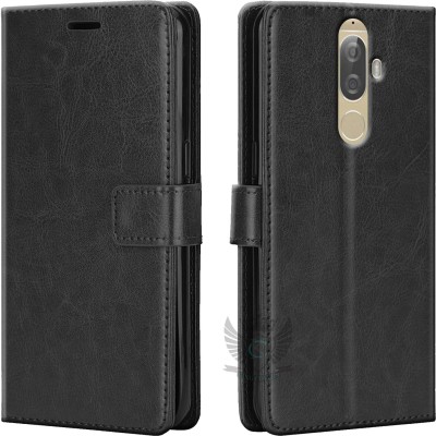 KING COVERS Flip Cover for Lenovo K8 NOTE| Inside TPU with Card Pockets | Wallet Stand | Magnetic Closure(Black, Hard Case, Pack of: 1)