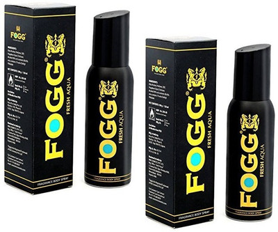 FOGG Fresh Aqua -120ml each Body Spray  -  For Men(240 ml, Pack of 2)