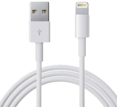 Gadget Zone Lightning Cable 1 m i_Phone_FAST_Fast_Charging(Compatible with All iPhones ( iPhone 5,6,7,8,X Series), White, One Cable)