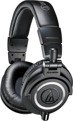 Audio Technica ATH-M50x
Professional Monitor Headphones Wired without Mic Headset  (Black, On the Ear)