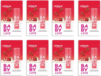 SNV Baby Love Lip Balm60202020N4 Strawberry(Pack of: 8, 9.6 g)