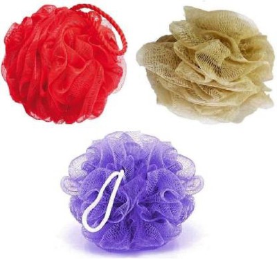 HUKBO Loofah(Pack of 3, Multicolor)