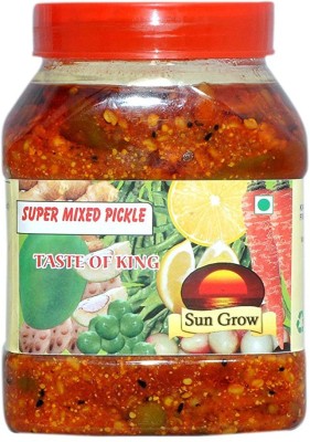Sun Grow Pachranga Punjabi Pickle Home Made/Mother Made Herbal Punjabi Super Mixed Pickle (Combo of 2) Mixed, Raw Mango(Kairi), Green Chilli, Lemon Pickle(2 x 1 kg)