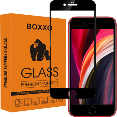 Boxxo Edge To Edge Tempered Glass for Apple iPhone SE 2020(Pack of 1)