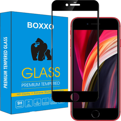 Boxxo Edge To Edge Tempered Glass for Apple iPhone SE 2020(Pack of 1)