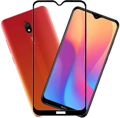 HOBBYTRONICS Edge To Edge Tempered Glass for Redmi 8A(Pack of 1)